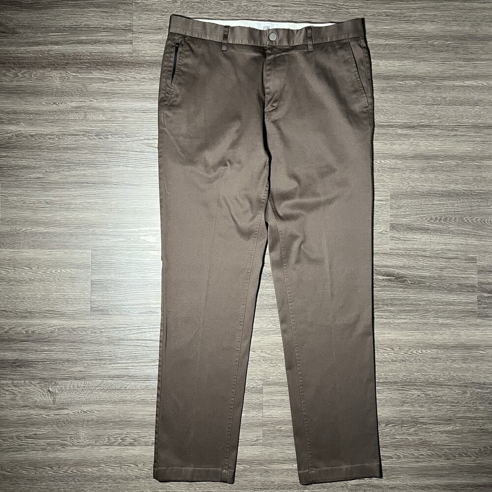 SPOKE Bulletproofs Chino Pants Men's 34 x 32 Brown Stretch Build C LAM0821 EUC